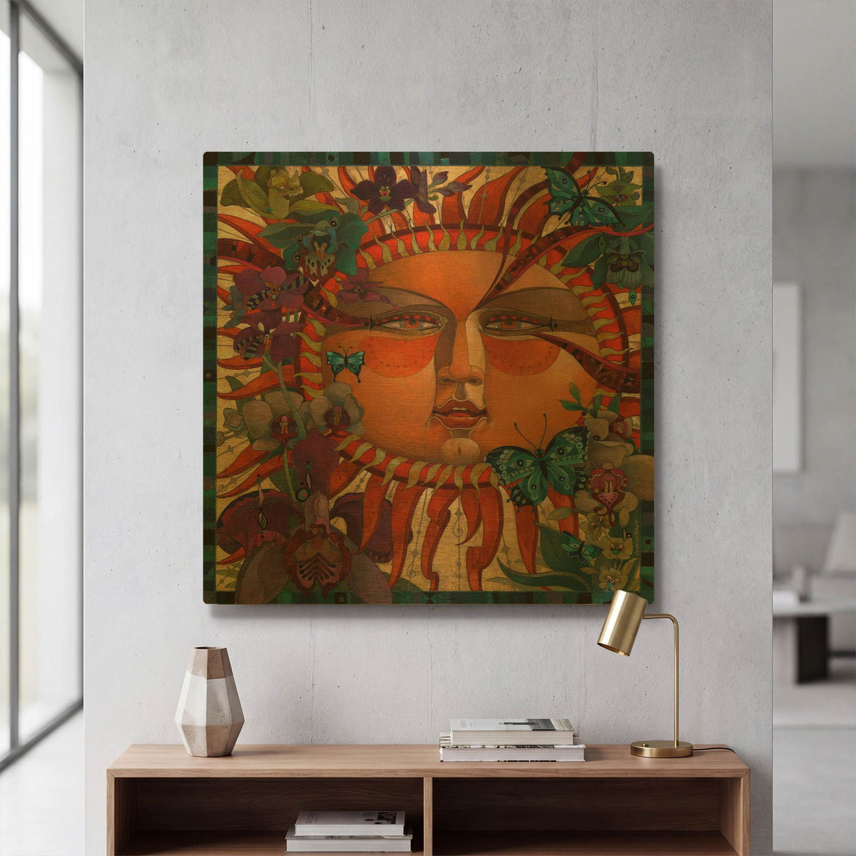 'Eden' By David Galchutt Gold Metal Wall Art