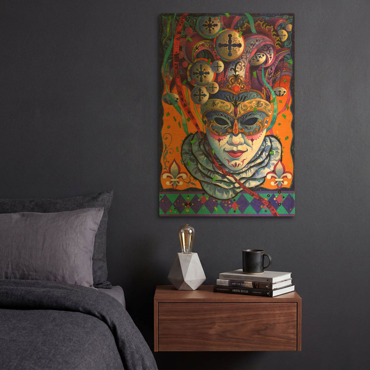 'Carnival' By David Galchutt Gold Metal Wall Art