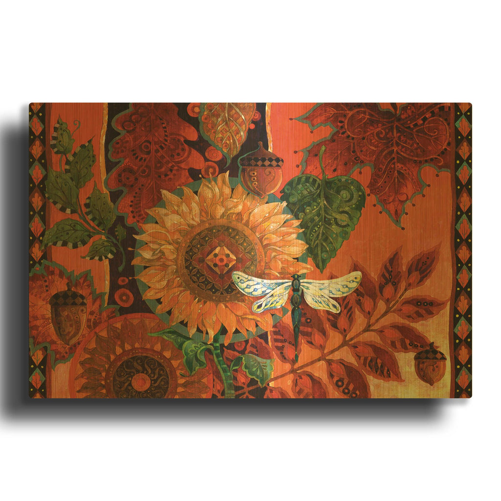 'As fall nips the air' By David Galchutt Gold Metal Wall Art