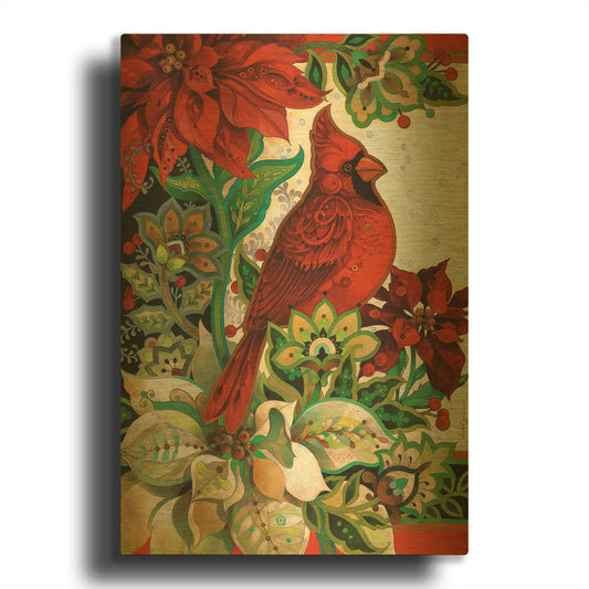 'The Winter Roost' By David Galchutt Gold Metal Wall Art