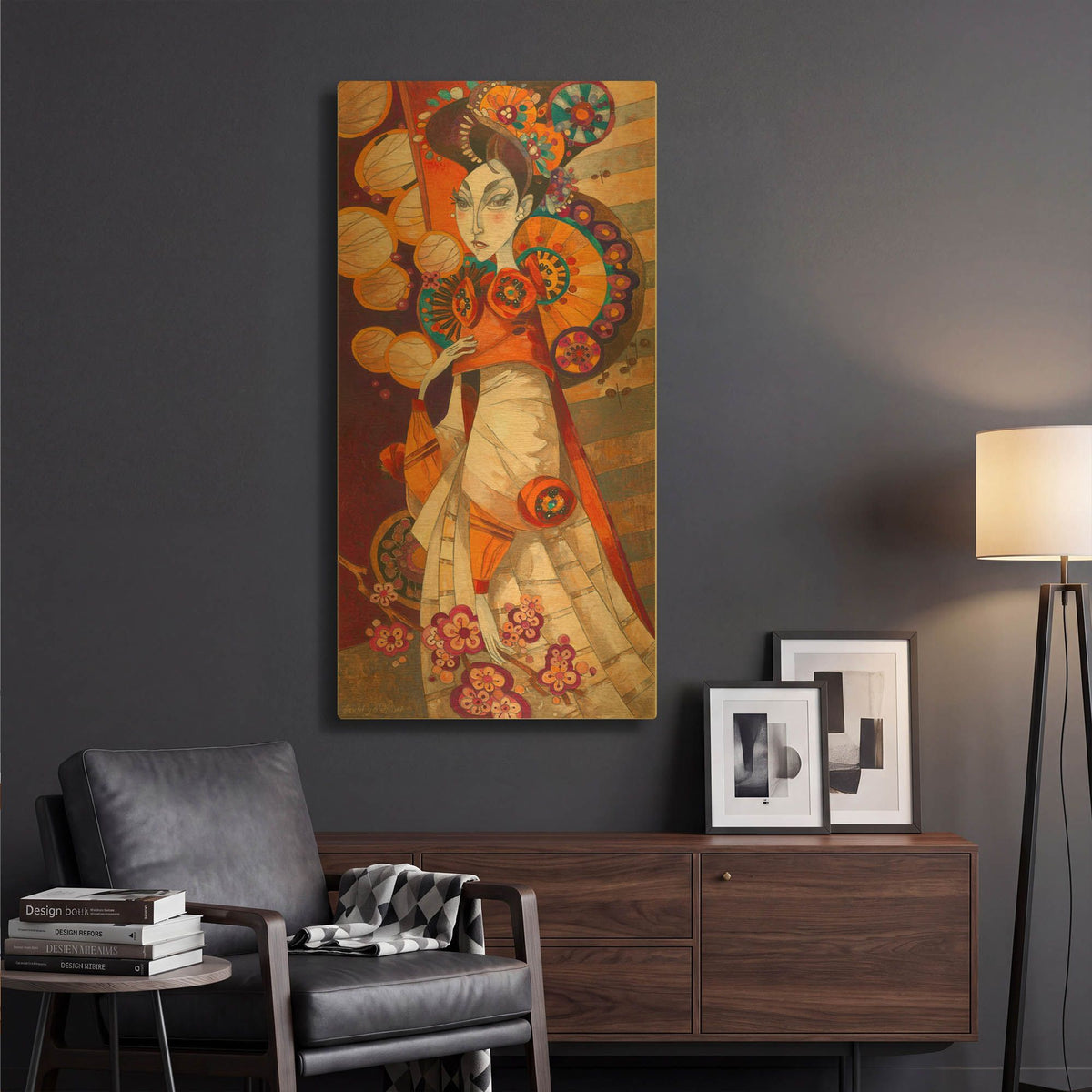 'Sudden Realization' By David Galchutt Gold Metal Wall Art