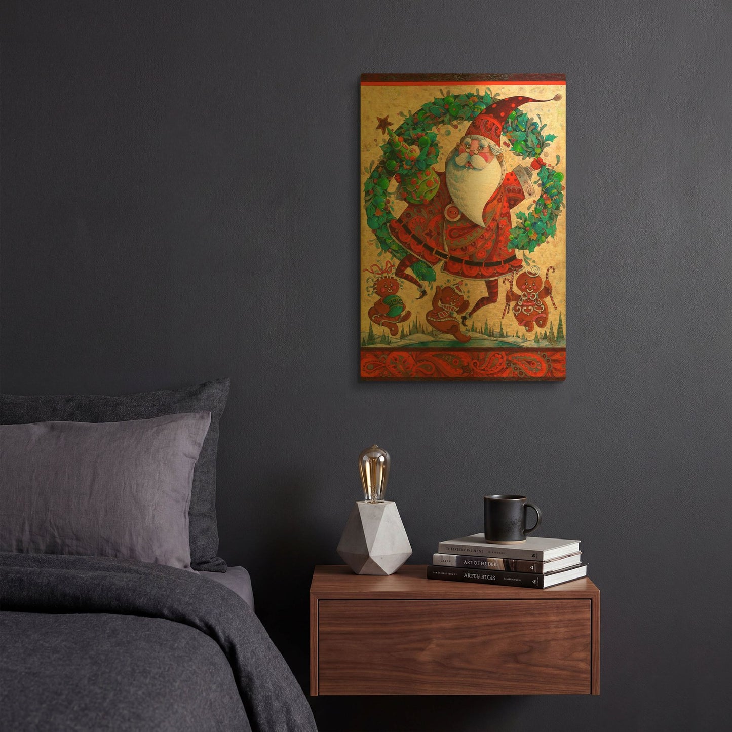 'Frolic' By David Galchutt Gold Metal Wall Art