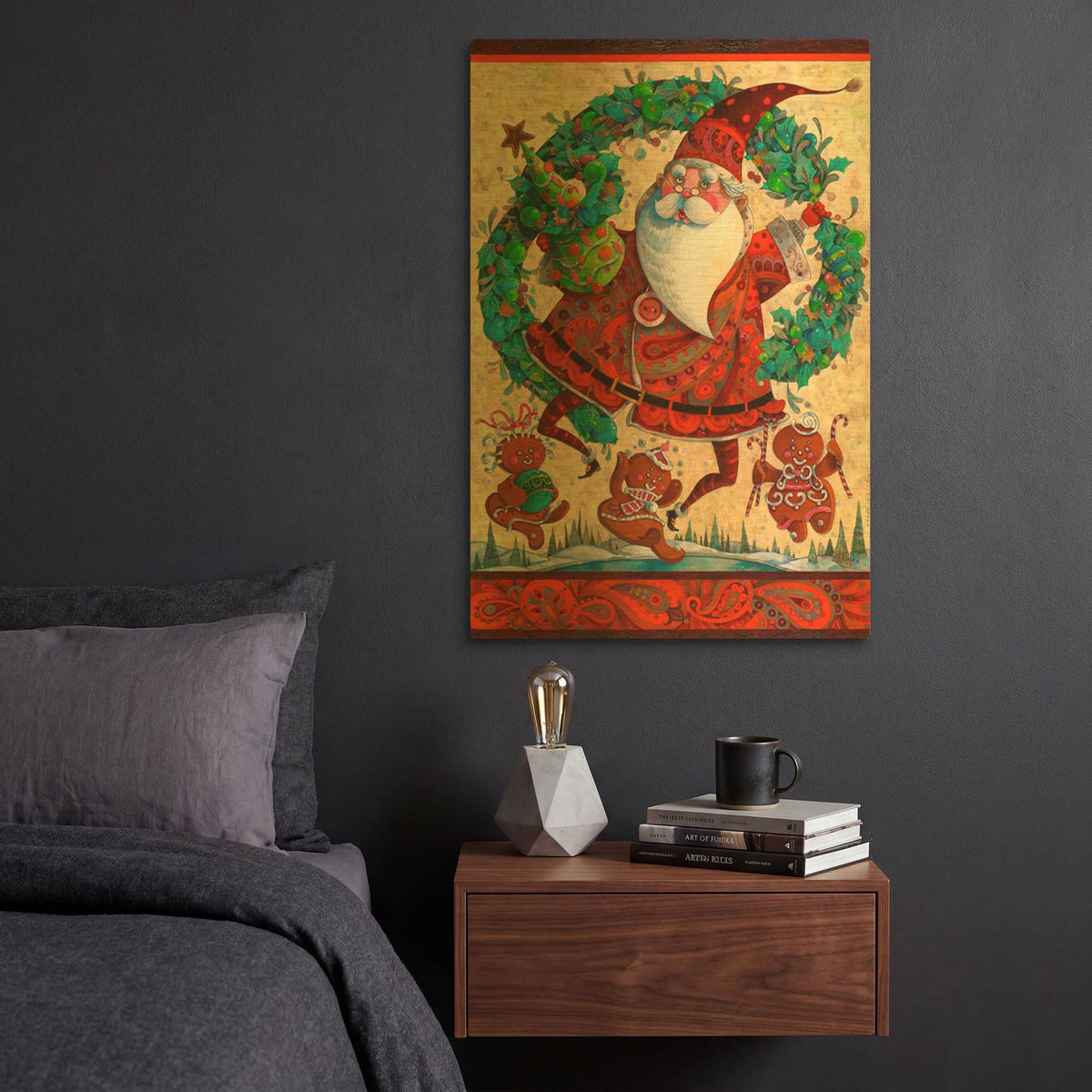 'Frolic' By David Galchutt Gold Metal Wall Art