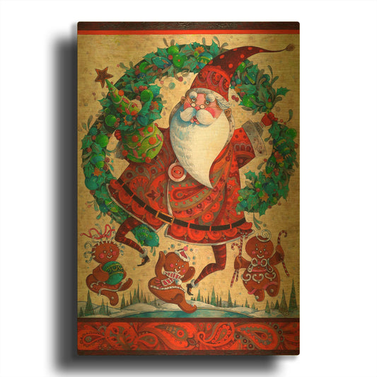 'Frolic' By David Galchutt Gold Metal Wall Art