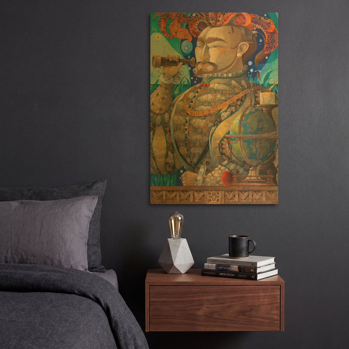 'Adrift' By David Galchutt Gold Metal Wall Art
