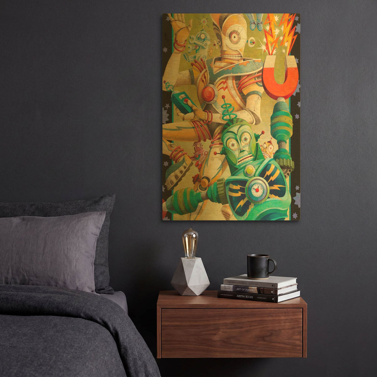 'Revolt' By David Galchutt Gold Metal Wall Art