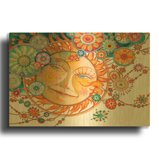 'The Blissful Alignment' By David Galchutt Gold Metal Wall Art