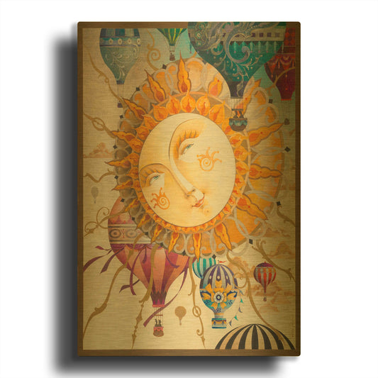 'Victorian Soaring' By David Galchutt Gold Metal Wall Art