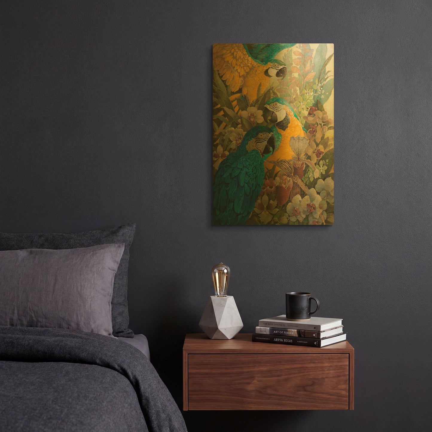 'Amazon' By David Galchutt Gold Metal Wall Art