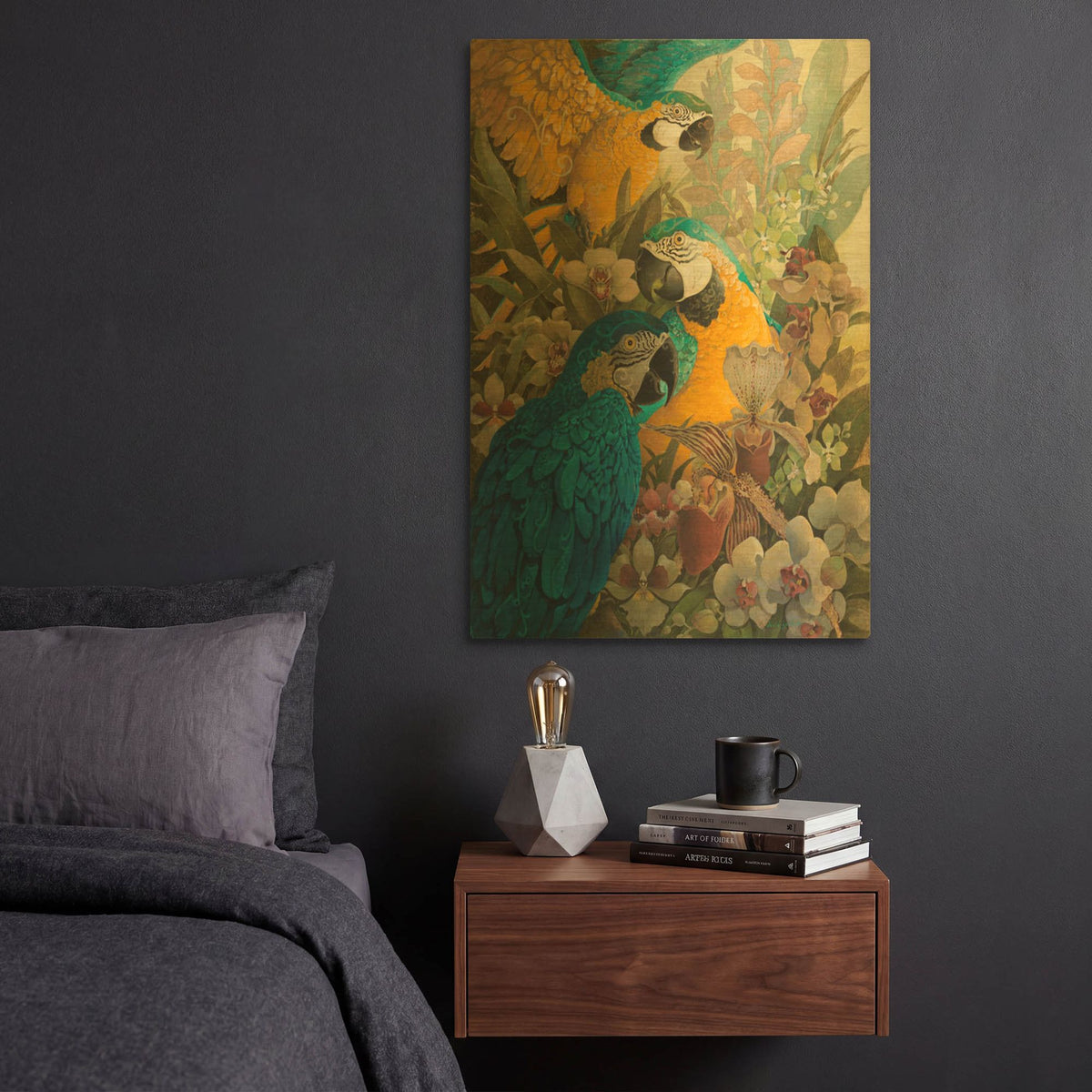 'Amazon' By David Galchutt Gold Metal Wall Art