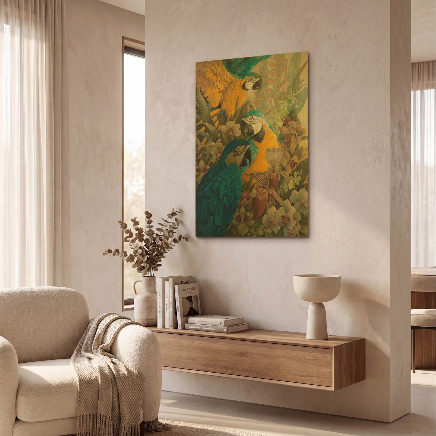 'Amazon' By David Galchutt Gold Metal Wall Art