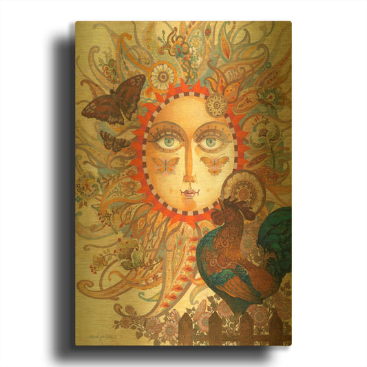 'The Funkadelic Dawn' By David Galchutt Gold Metal Wall Art
