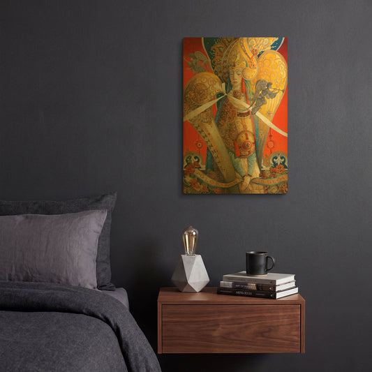'Gloria in Excelsis Deo' By David Galchutt Gold Metal Wall Art