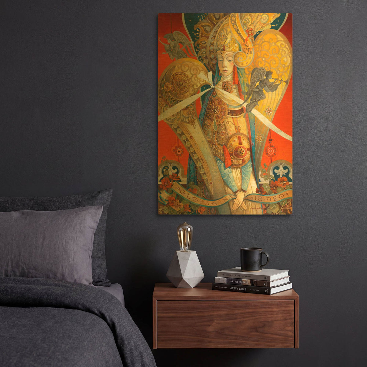 'Gloria in Excelsis Deo' By David Galchutt Gold Metal Wall Art