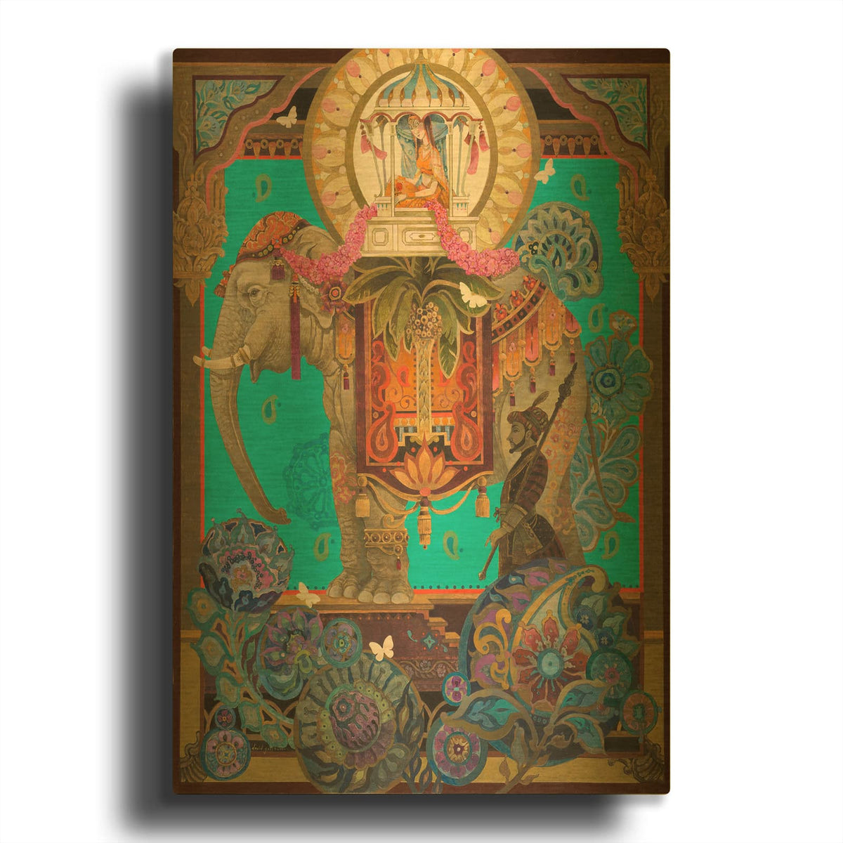 'The Procession' By David Galchutt Gold Metal Wall Art