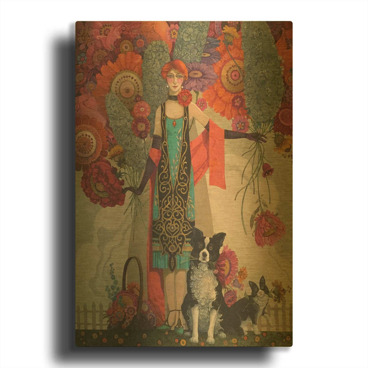 'The Gatherers' By David Galchutt Gold Metal Wall Art