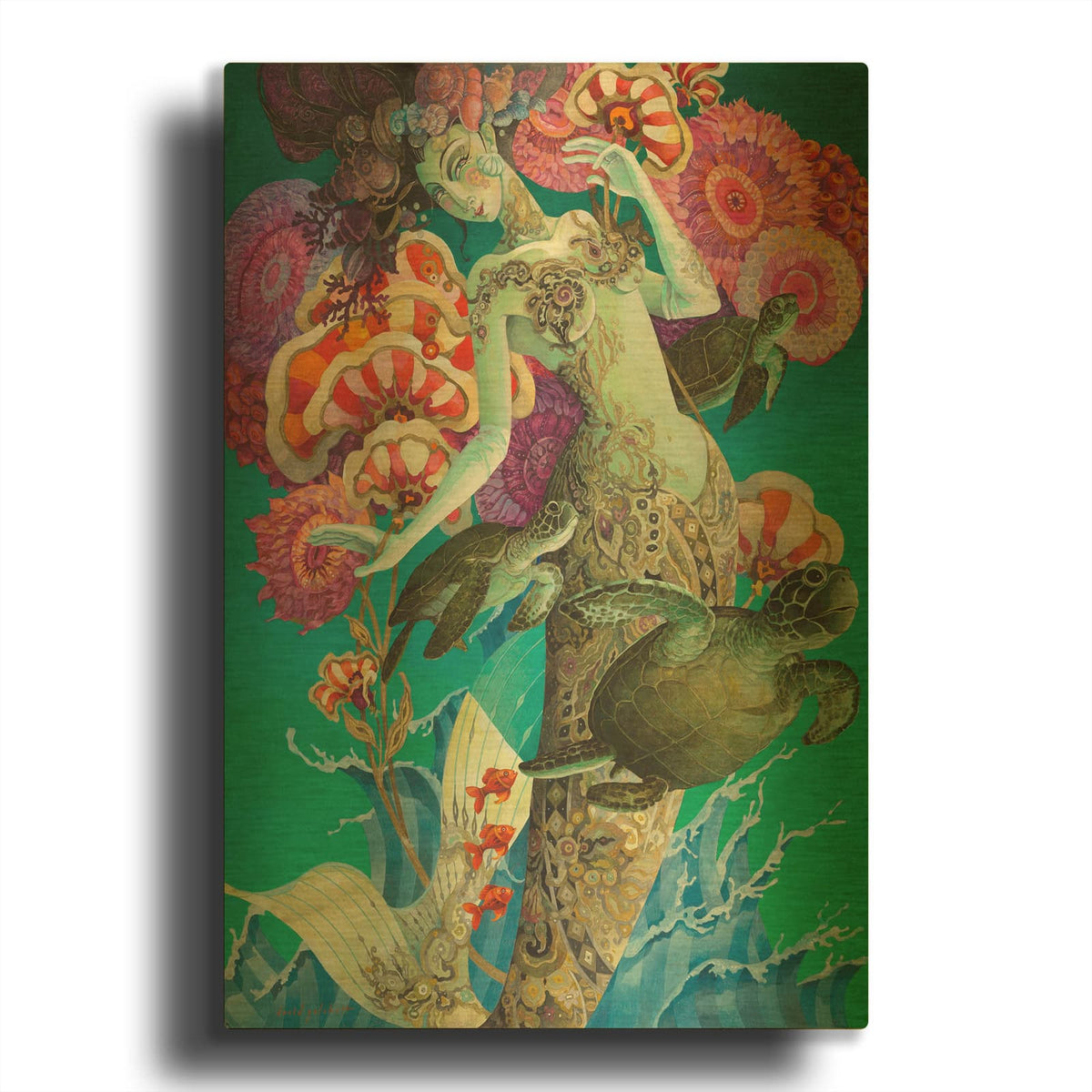 'Rise Up' By David Galchutt Gold Metal Wall Art