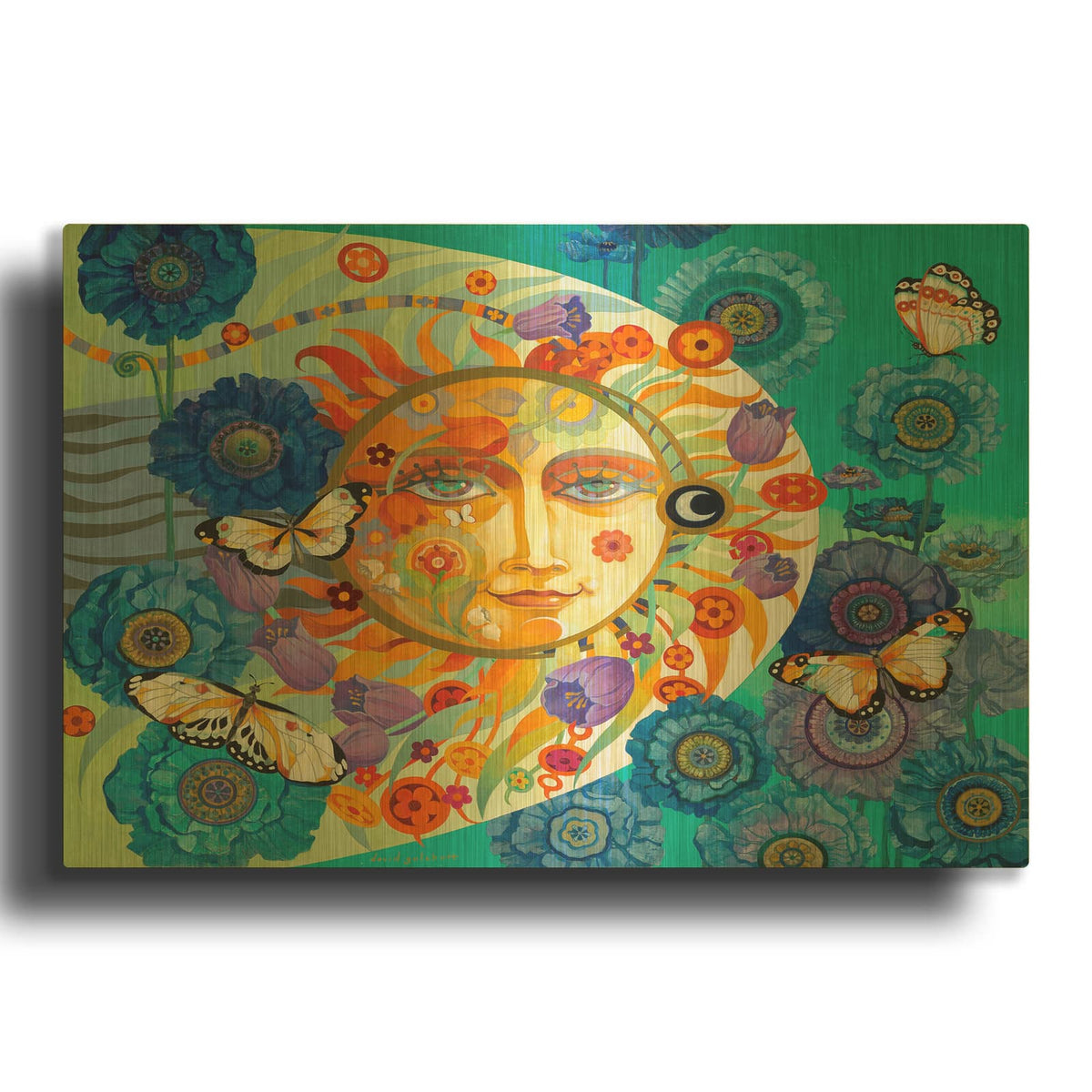 'Dawn' By David Galchutt Gold Metal Wall Art