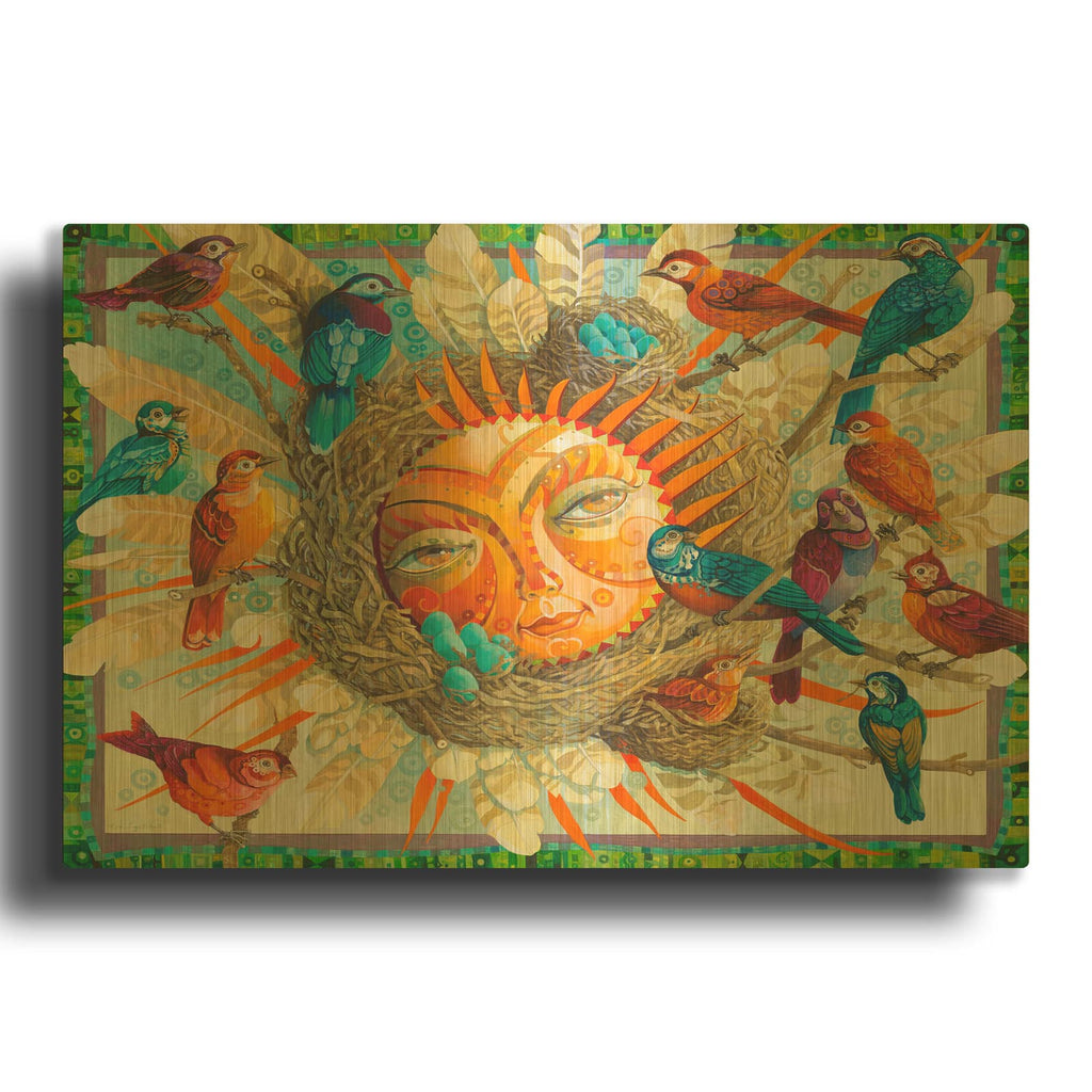 'Shine' By David Galchutt Gold Metal Wall Art