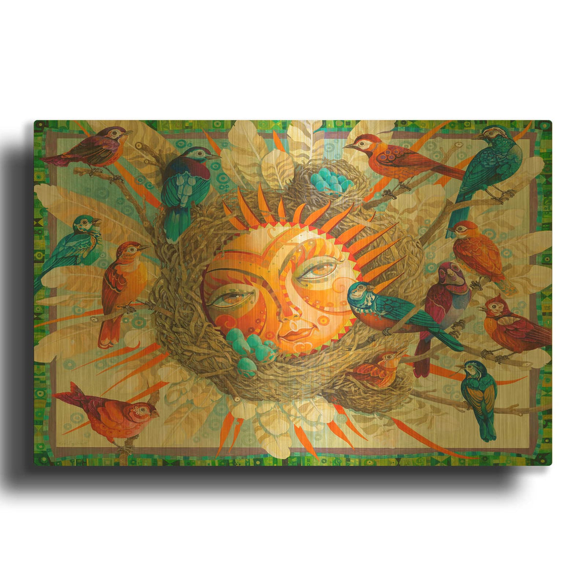 'Shine' By David Galchutt Gold Metal Wall Art