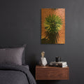 'Utah - Cactus 2' By AKG Gold Metal Wall Art