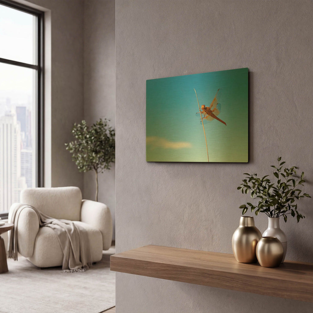 'Utah - Insect' By AKG Gold Metal Wall Art