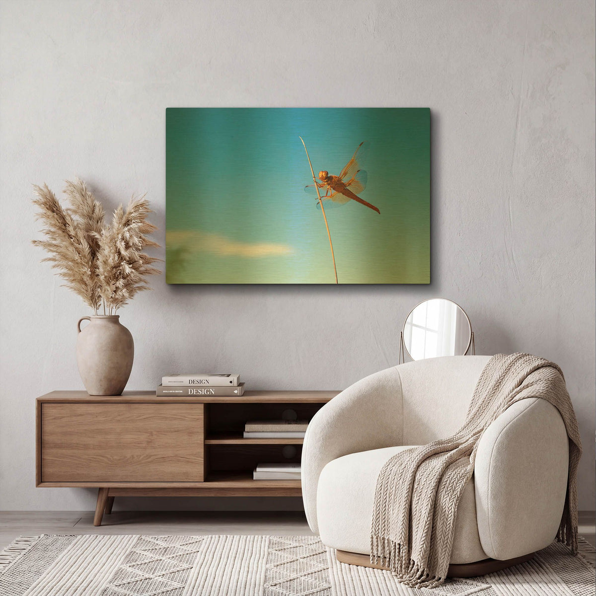 'Utah - Insect' By AKG Gold Metal Wall Art