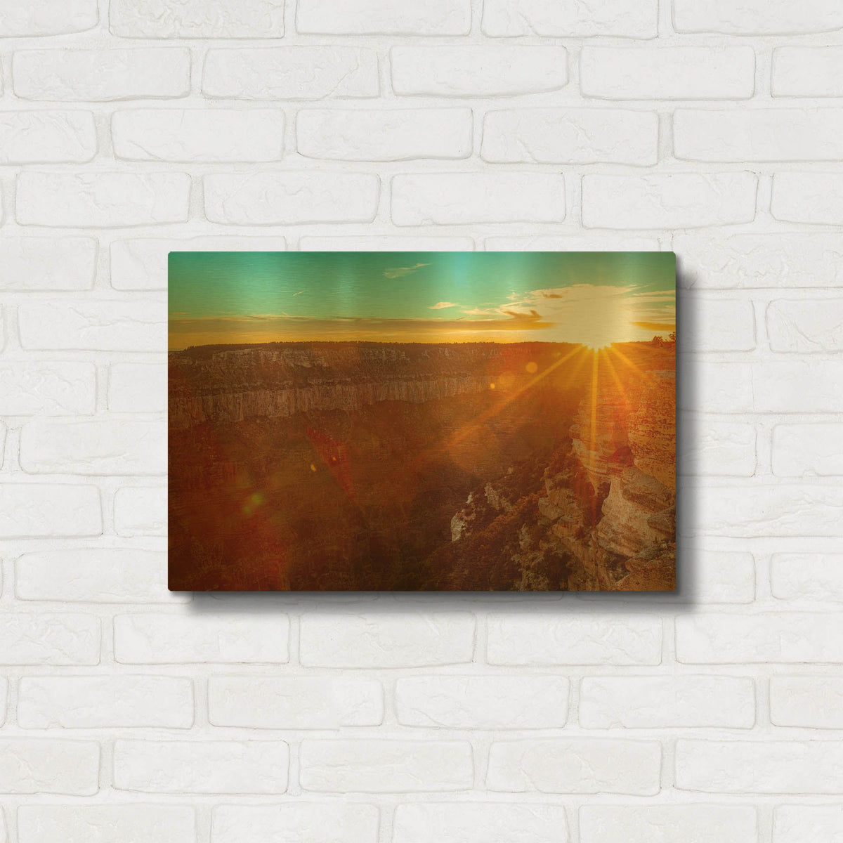 'Utah Dreams' By AKG Gold Metal Wall Art