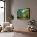 'Singapour - Daytime 2' By AKG Gold Metal Wall Art