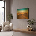 'Winding Desert Road' By AKG Gold Metal Wall Art