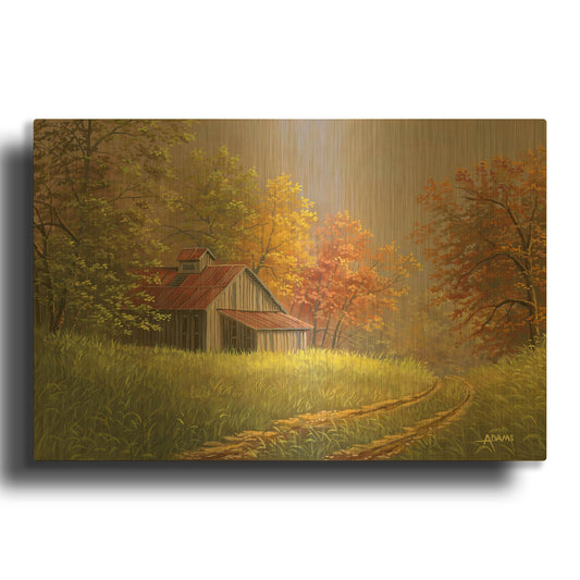 'Autumn Hues' By Gary Adams Gold Metal Wall Art