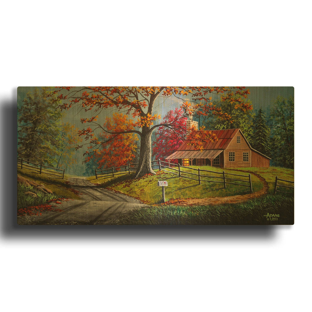 'Country Life' By Gary Adams Gold Metal Wall Art