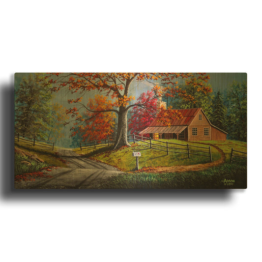 'Country Life' By Gary Adams Gold Metal Wall Art