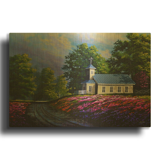 'Glorious Springtime' By Gary Adams Gold Metal Wall Art