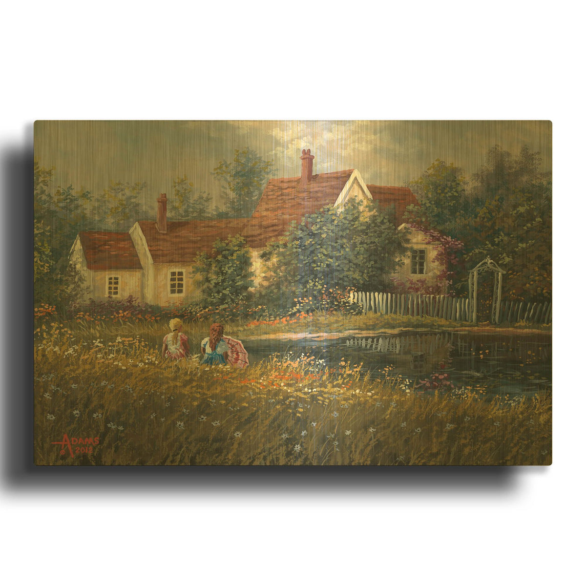'Reflections' By Gary Adams Gold Metal Wall Art