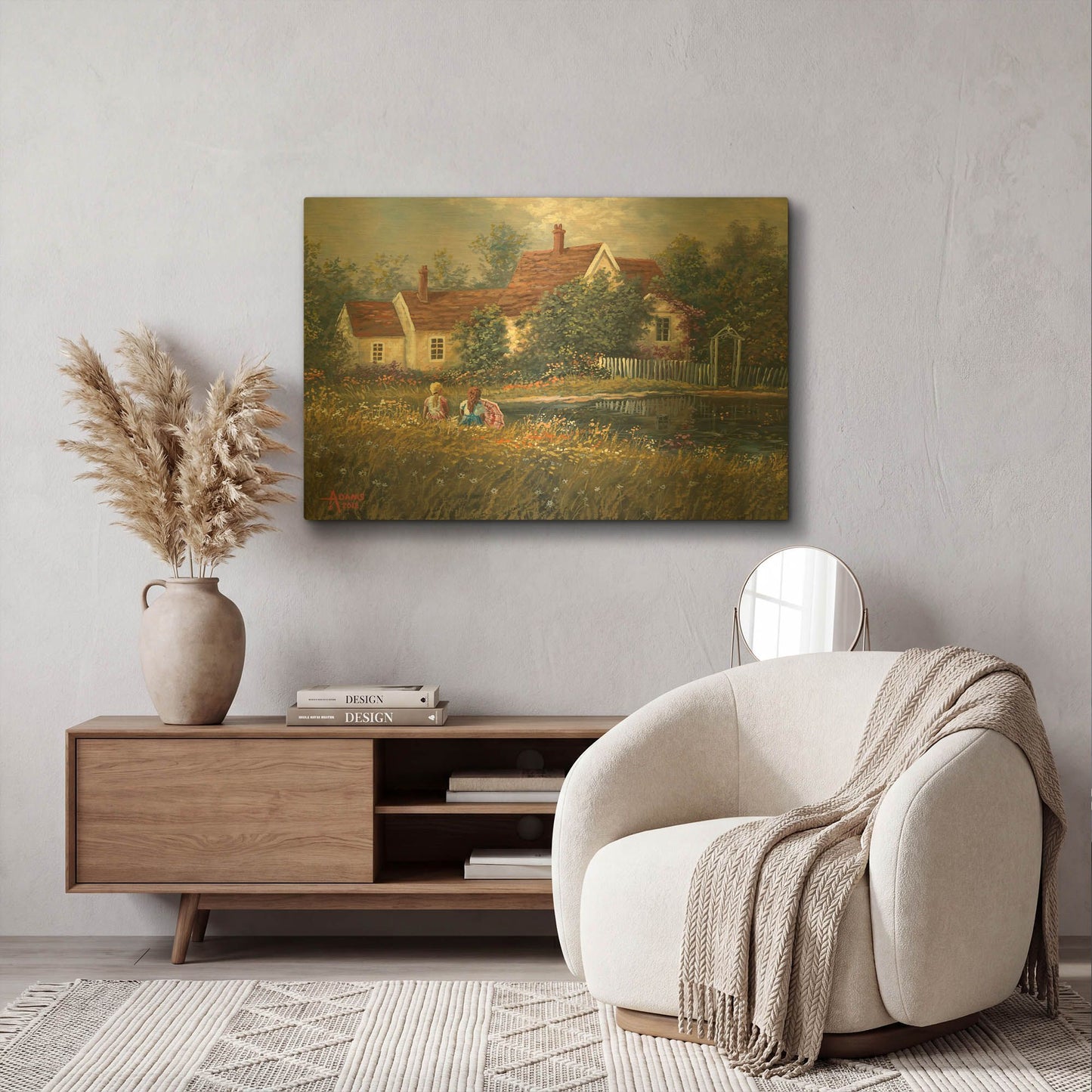 'Reflections' By Gary Adams Gold Metal Wall Art