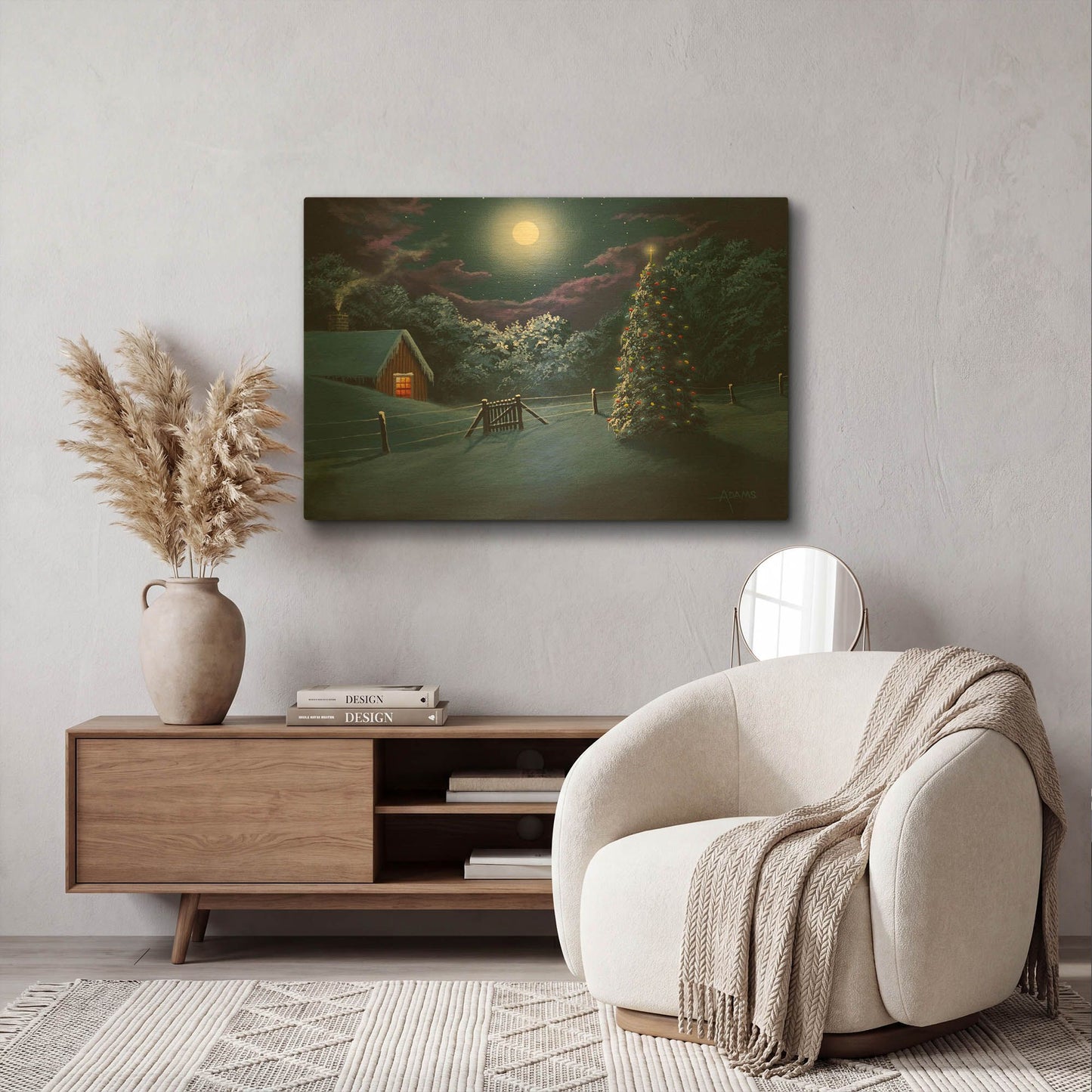 'Silent Night' By Gary Adams Gold Metal Wall Art