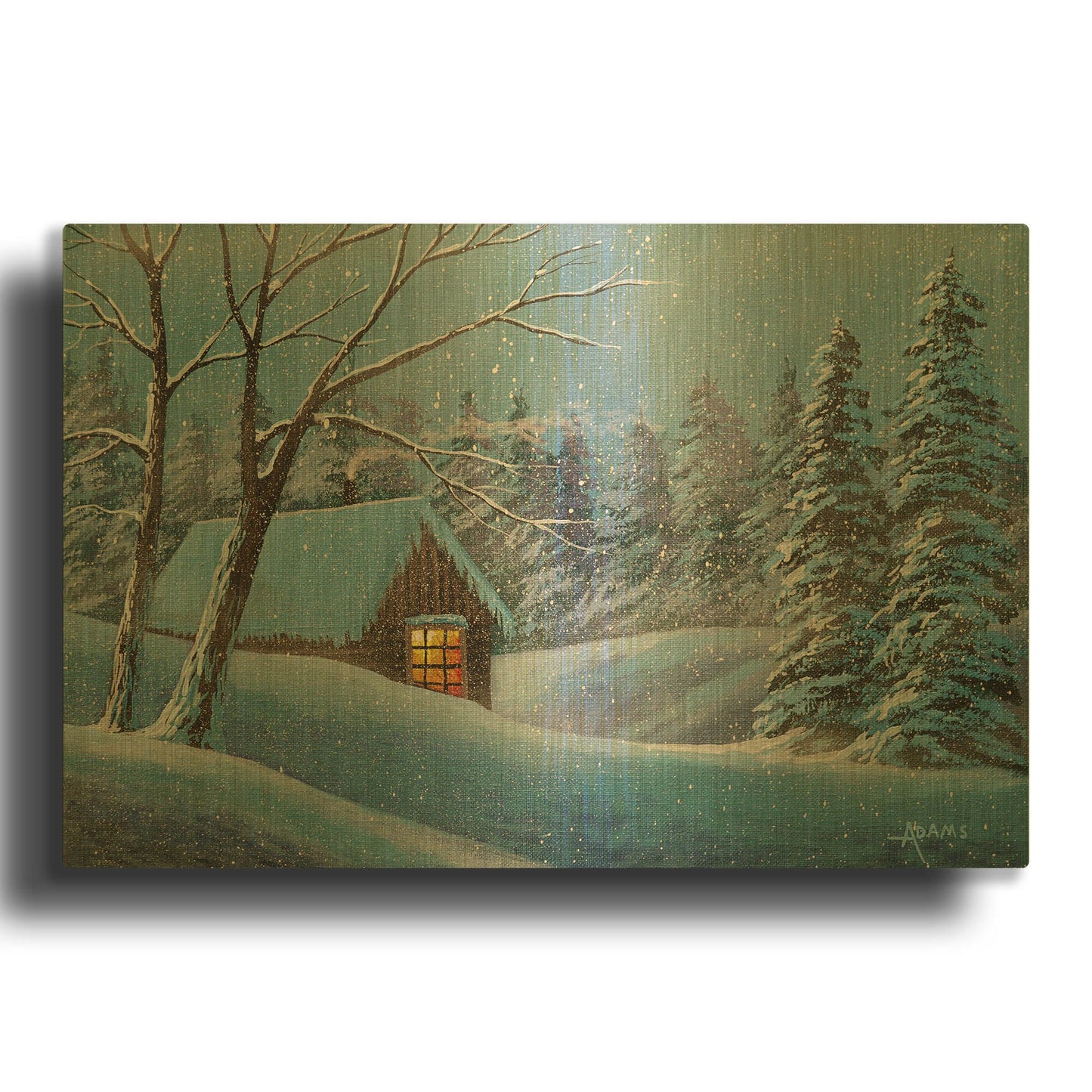 'Snow Bound' By Gary Adams Gold Metal Wall Art