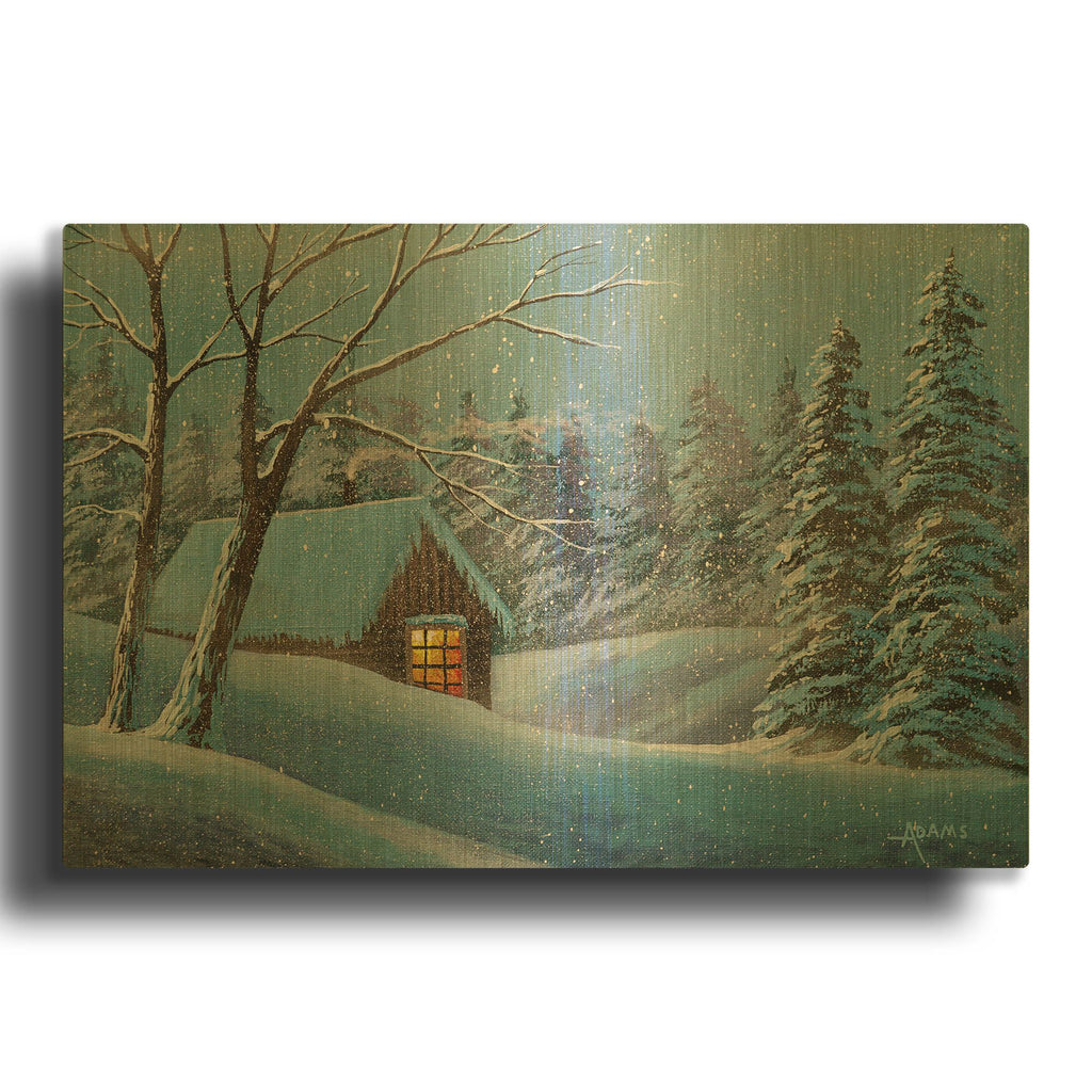 'Snow Bound' By Gary Adams Gold Metal Wall Art
