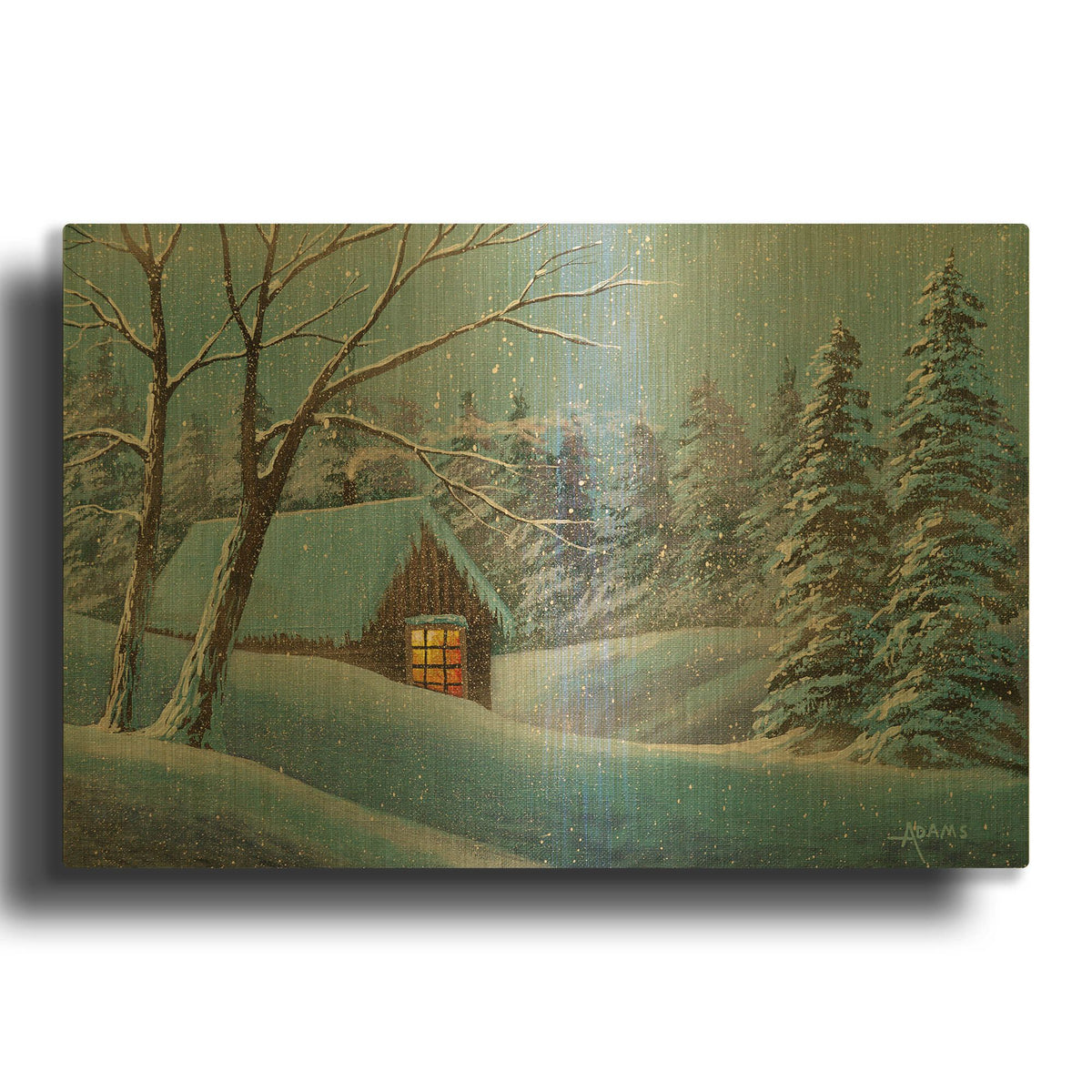 'Snow Bound' By Gary Adams Gold Metal Wall Art