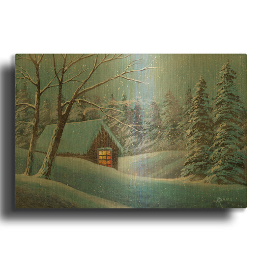 'Snow Bound' By Gary Adams Gold Metal Wall Art