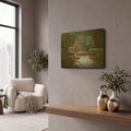 'Springtime Mill' By Gary Adams Gold Metal Wall Art