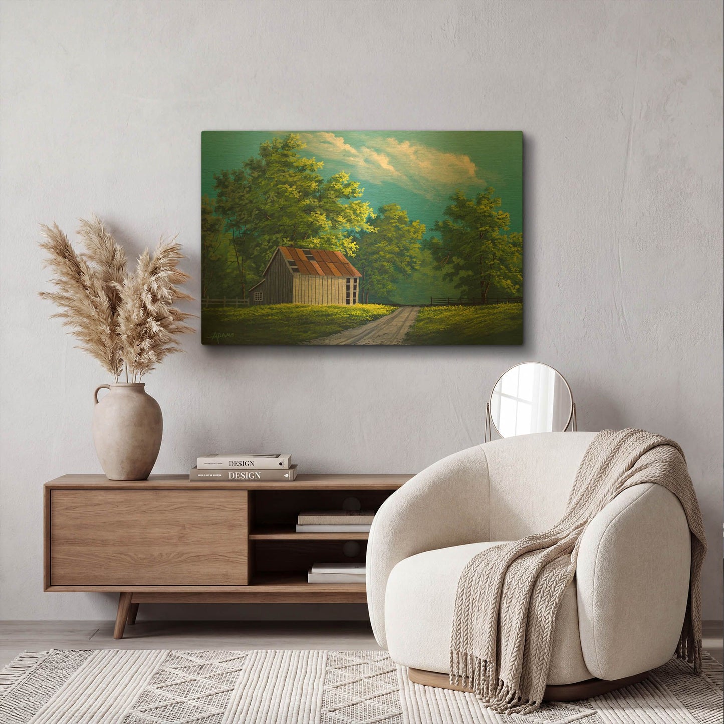 'Summer Day' By Gary Adams Gold Metal Wall Art