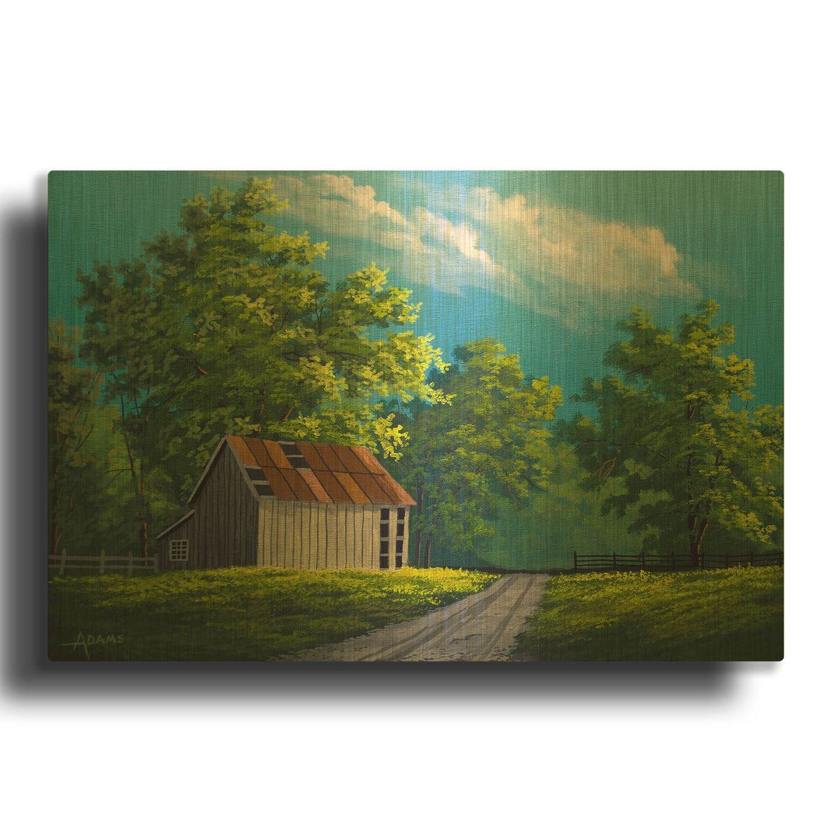 'Summer Day' By Gary Adams Gold Metal Wall Art