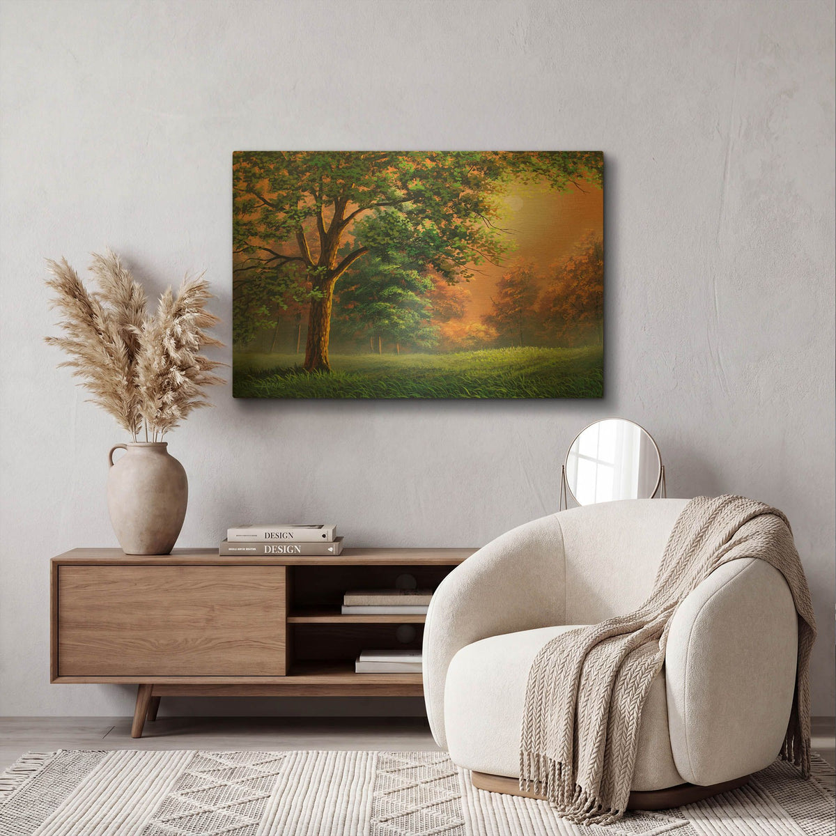 'Evening Radiance' By Gary Adams Gold Metal Wall Art