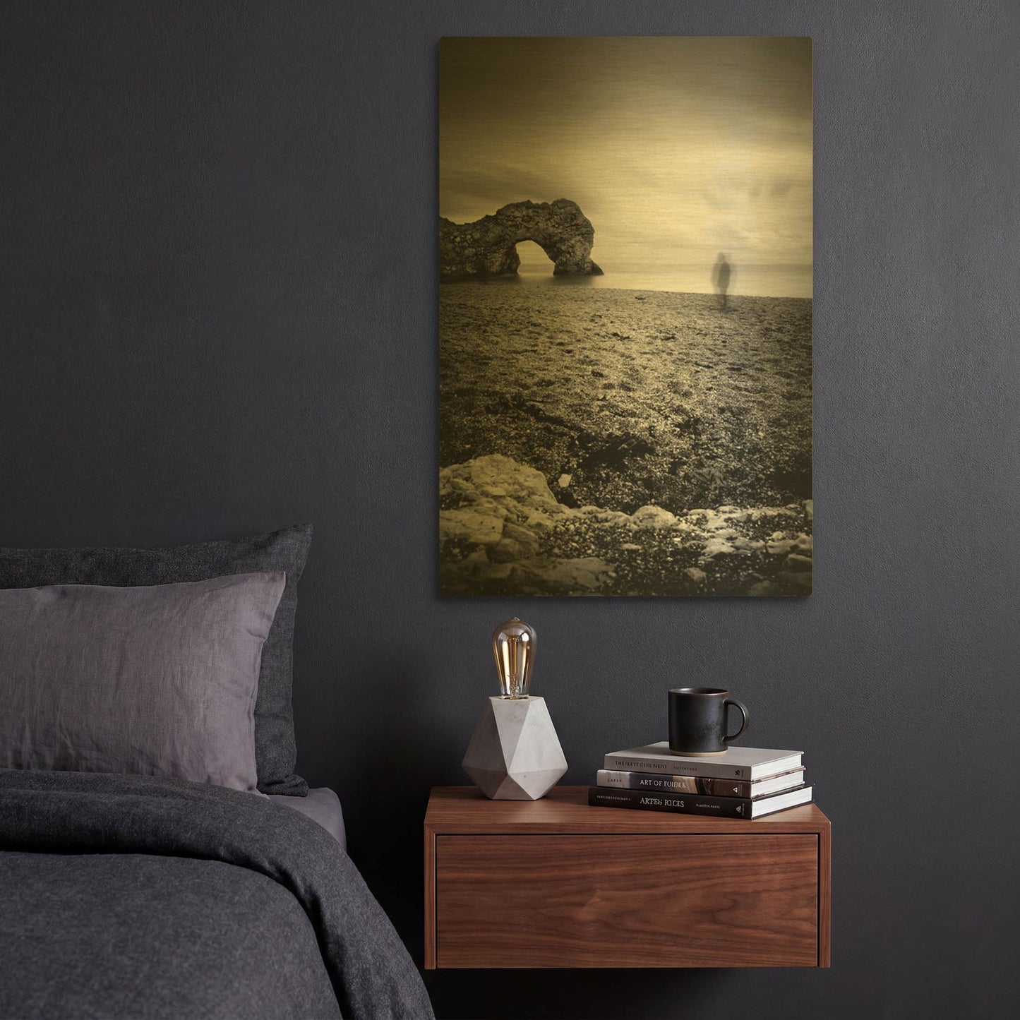 'Durdle Door' By Nina Papiorek Gold Metal Wall Art