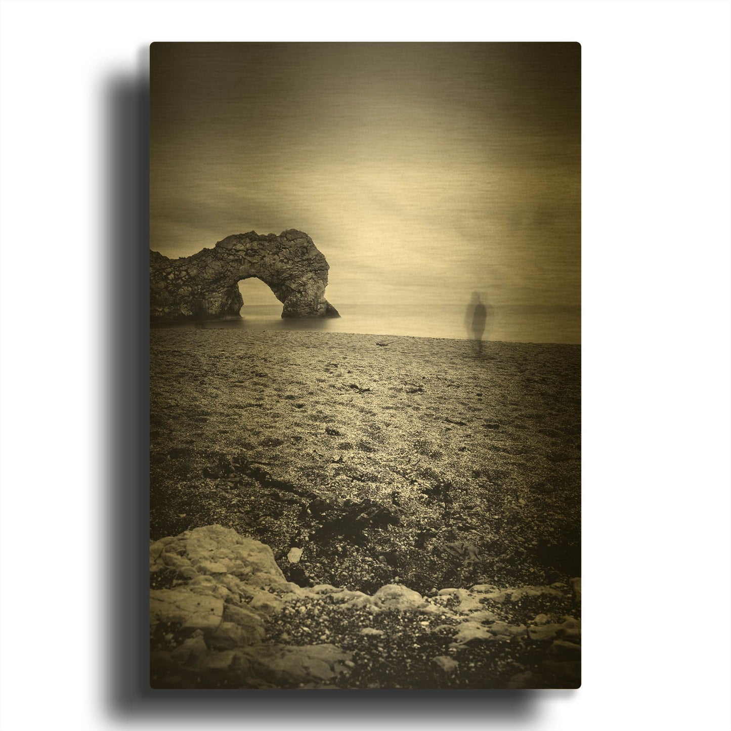 'Durdle Door' By Nina Papiorek Gold Metal Wall Art