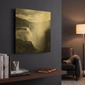 'Iceland Gullfoss' By Nina Papiorek Gold Metal Wall Art