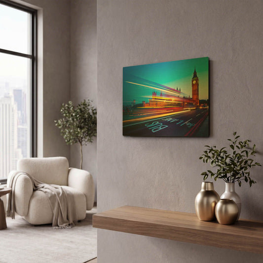 'London Big Ben' By Nina Papiorek Gold Metal Wall Art