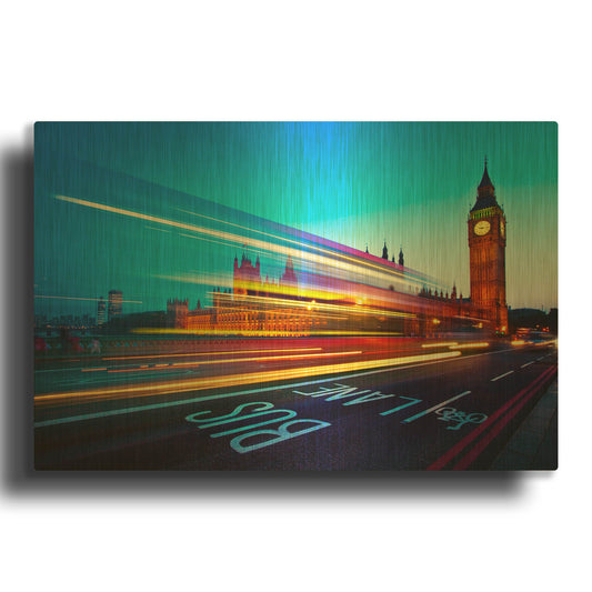 'London Big Ben' By Nina Papiorek Gold Metal Wall Art